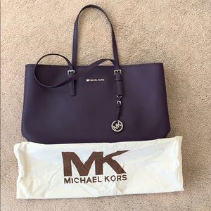 Michael Kors Purple Tote Laptop Shoulder Bag